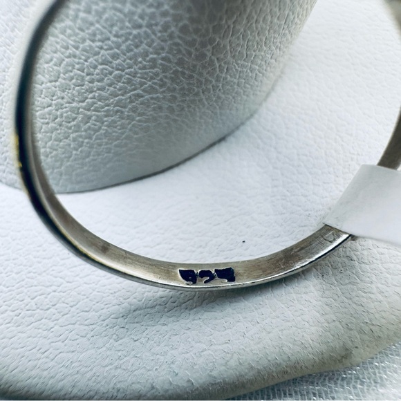 S925 Rose Quartz Rectangle Ring - Picture 2 of 2